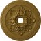 Ekena Millwork Bordeaux Deluxe Ceiling Medallion (Fits Canopies up to 4"), Hnd-Painted Gold, 23 5/8"OD x 3"ID x 2"P CM23BOGLS - alternate 1
